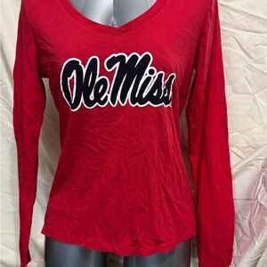 Champion Women's Red Ole Miss Long Sleeve Tee
